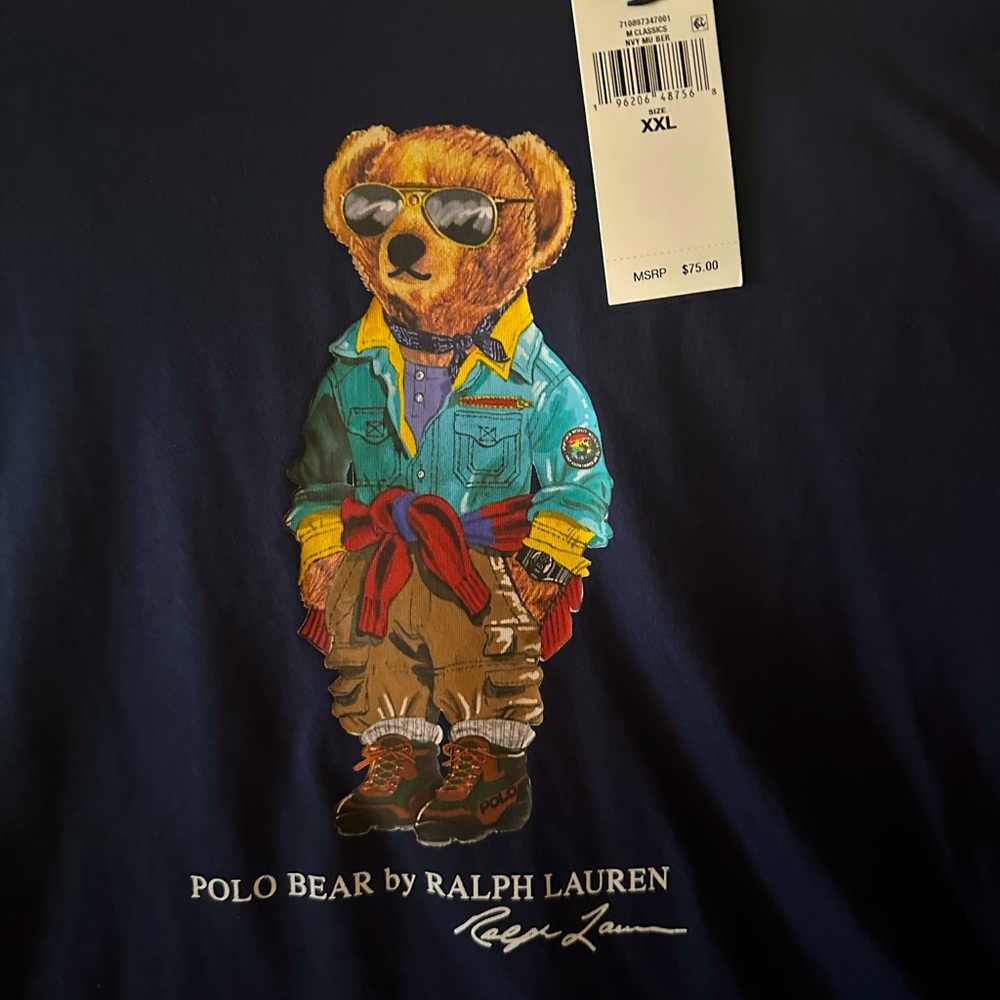 NWT Ralph Lauren Polo Bear T-Shirt. Multicolored